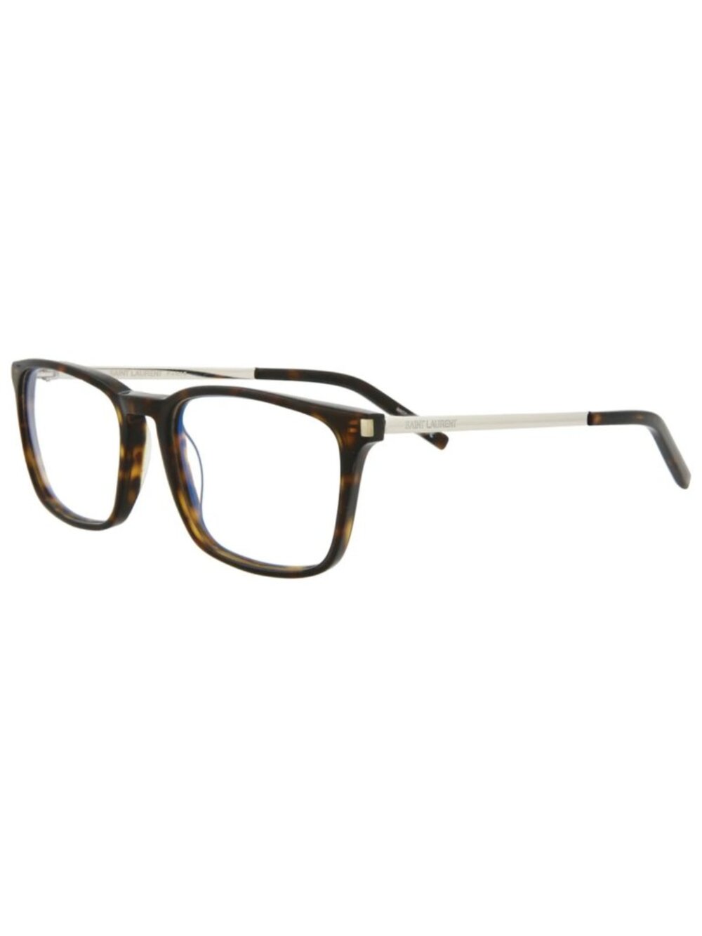 New Saint Laurent Women's Eyeglasses Mens Shiny Dark Havana